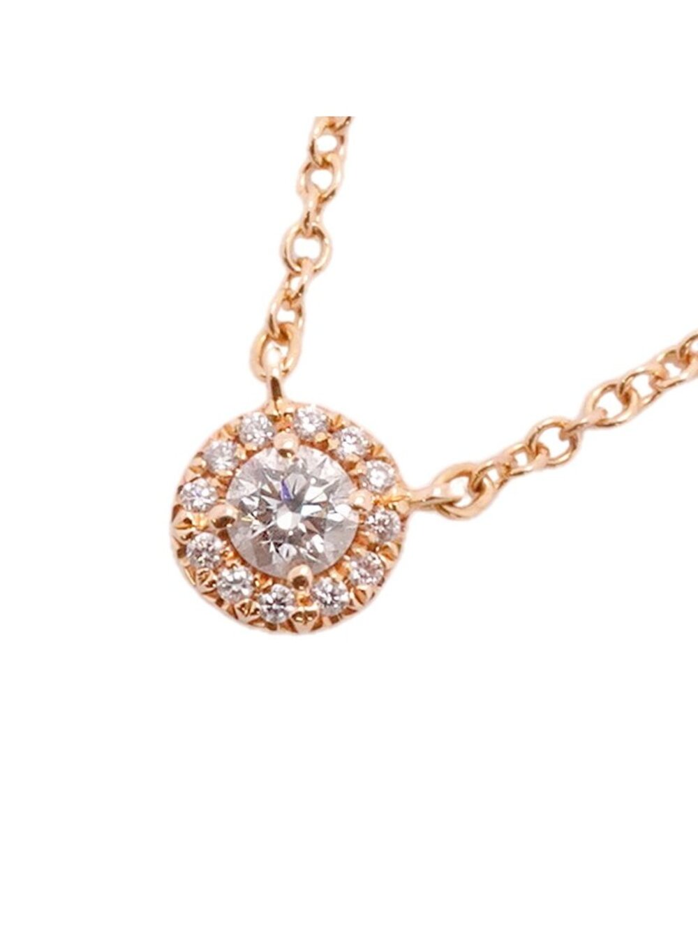 Tiffany & Co Necklace Soleste 18k Pink Gold Diamond